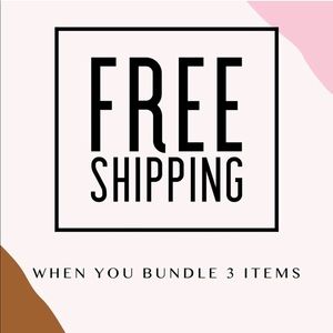 FREE shipping on 3 or more items!